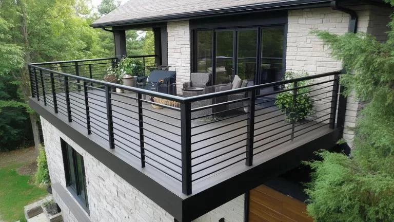 Aluminium terrasleuningen