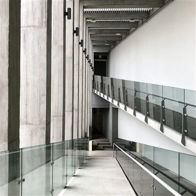Commerciële aluminium loopbrugrailing voor buiten